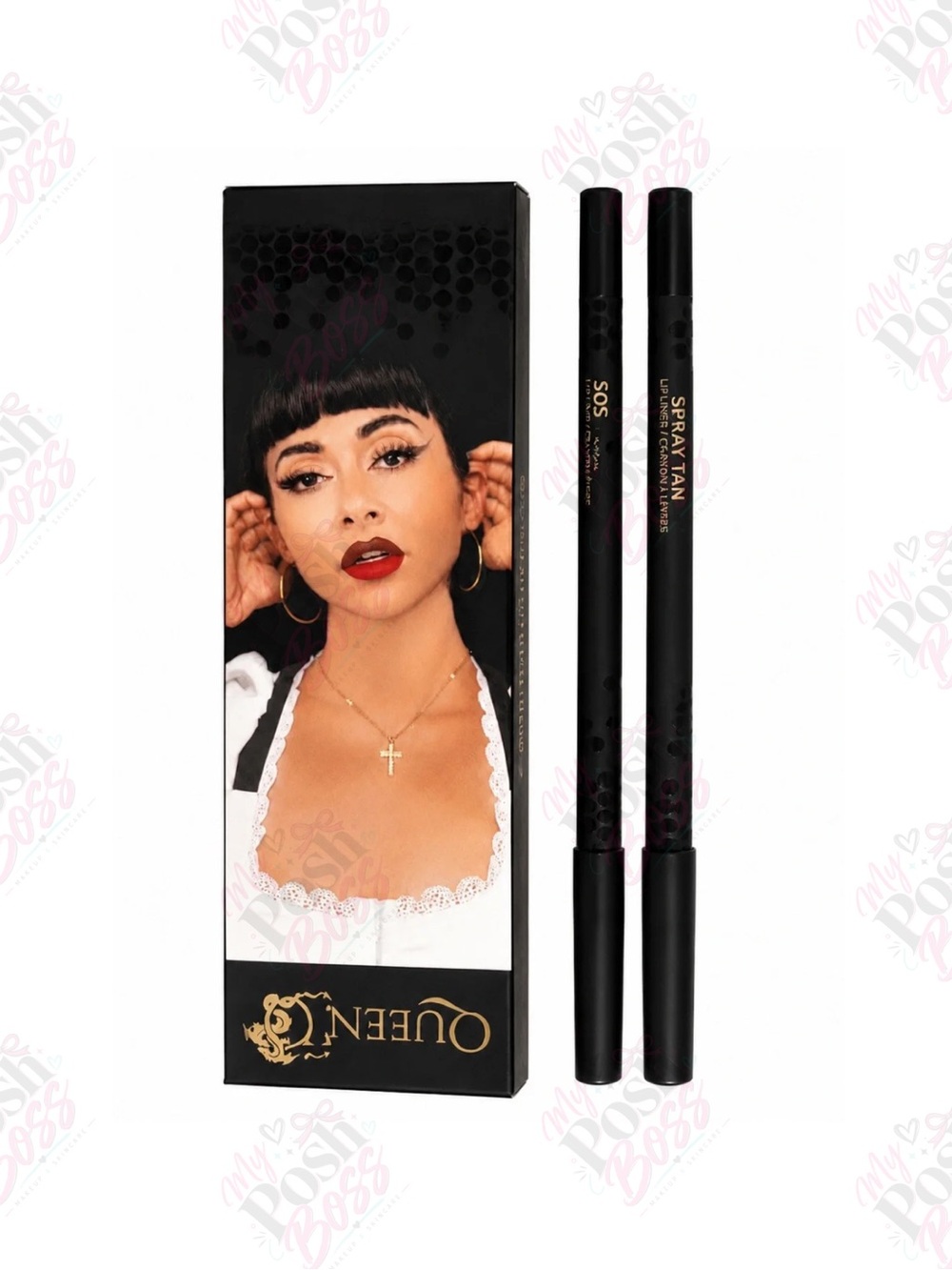 3/$30 QUEEN Spray Tan Lip Liner Duo – BNIB